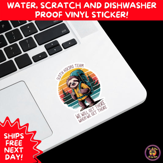 HIKING STICKERS | Set Waterproof Vinyl Decals Ideal for Backpacks Journals Cars Perfect Gift for Trail Walkers Campers and Outdoor Fans