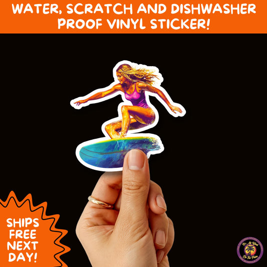 FUN BEACH STICKERS with Bikini Designs, Perfect for Travel Journals, Water Bottles, Tumblers, Laptops, Scrapbooks, and Summer Decor