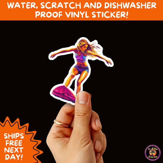 FUN BEACH STICKERS with Bikini Designs, Perfect for Travel Journals, Water Bottles, Tumblers, Laptops, Scrapbooks, and Summer Decor