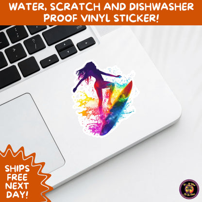 FUN BEACH STICKERS with Bikini Designs, Perfect for Travel Journals, Water Bottles, Tumblers, Laptops, Scrapbooks, and Summer Decor
