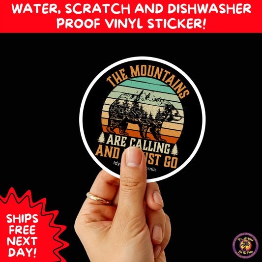 HIKING STICKERS | Set Waterproof Vinyl Decals Ideal for Backpacks Journals Cars Perfect Gift for Trail Walkers Campers and Outdoor Fans