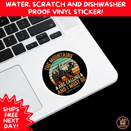 HIKING STICKERS | Set Waterproof Vinyl Decals Ideal for Backpacks Journals Cars Perfect Gift for Trail Walkers Campers and Outdoor Fans