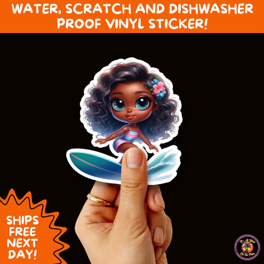 FUN BEACH STICKERS with Bikini Designs, Perfect for Travel Journals, Water Bottles, Tumblers, Laptops, Scrapbooks, and Summer Decor