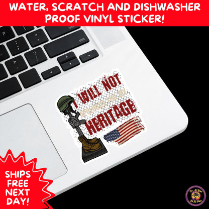 VETERAN STICKERS | Veteran Made Patriotic Vinyl Decals for Military Support, Army Navy Marine Veteran Gifts, American Flag Bumper Sticker