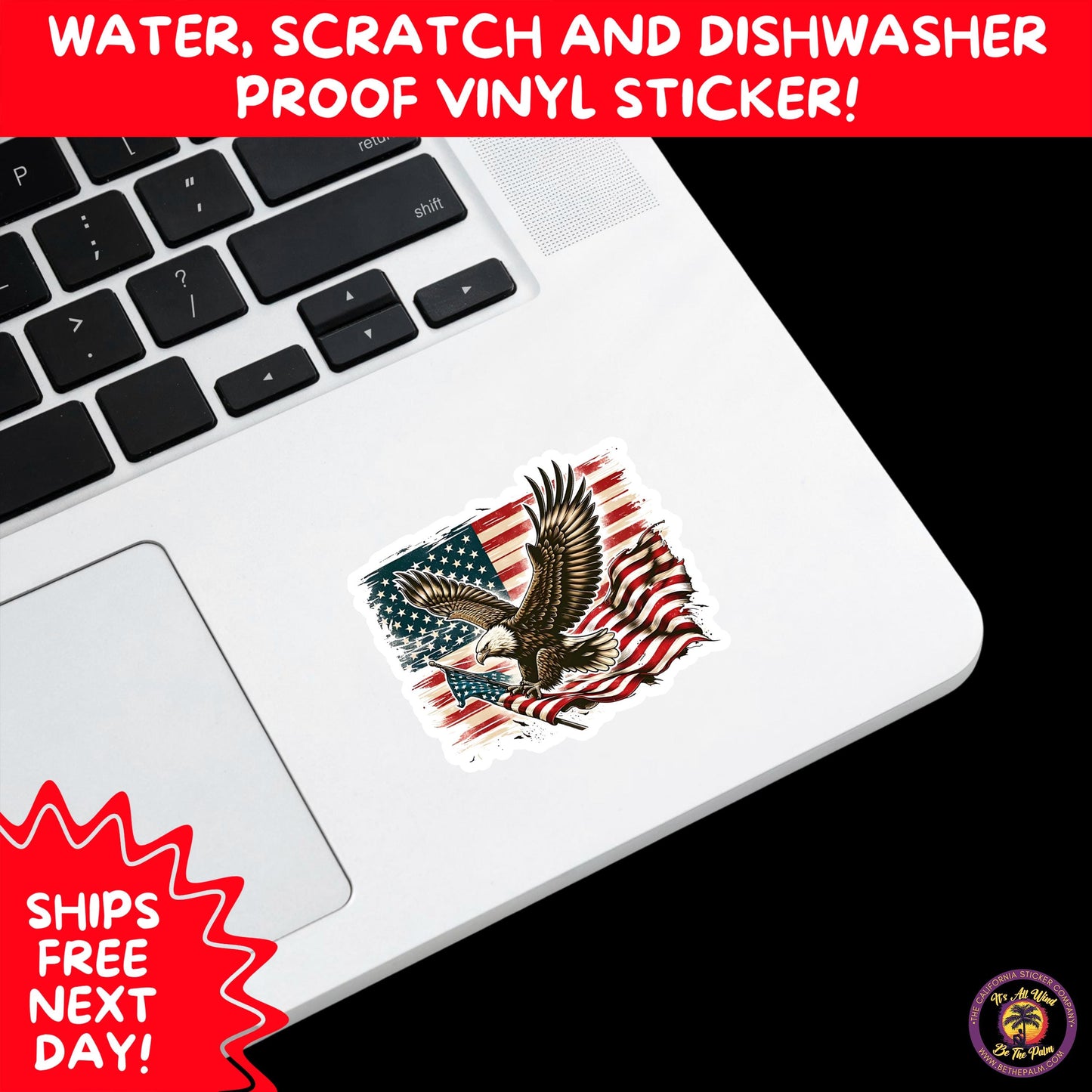 VETERAN STICKERS | Veteran Made Patriotic Vinyl Decals for Military Support, Army Navy Marine Veteran Gifts, American Flag Bumper Sticker
