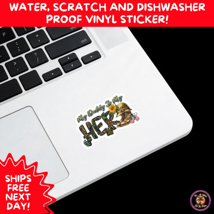 VETERAN STICKERS | Veteran Made Patriotic Vinyl Decals for Military Support, Army Navy Marine Veteran Gifts, American Flag Bumper Sticker