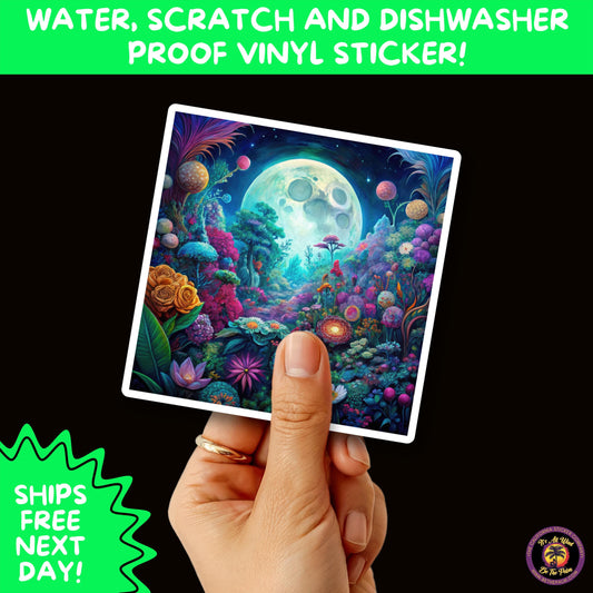 PSYCHEDELIC ART STICKERS | Trippy Groovy Vinyl Decals for Journals, Water Bottles, Laptops, Hippie Aesthetic Stickers for Vibe Lovers