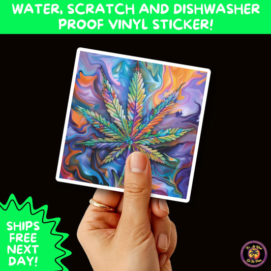 PSYCHEDELIC ART STICKERS | Trippy Groovy Vinyl Decals for Journals, Water Bottles, Laptops, Hippie Aesthetic Stickers for Vibe Lovers