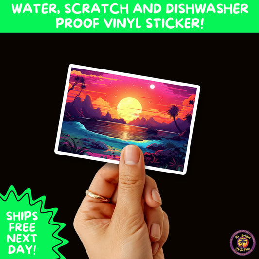 PSYCHEDELIC ART STICKERS | Trippy Groovy Vinyl Decals for Journals, Water Bottles, Laptops, Hippie Aesthetic Stickers for Vibe Lovers