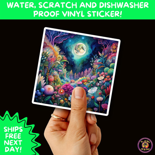 PSYCHEDELIC ART STICKERS | Trippy Groovy Vinyl Decals for Journals, Water Bottles, Laptops, Hippie Aesthetic Stickers for Vibe Lovers