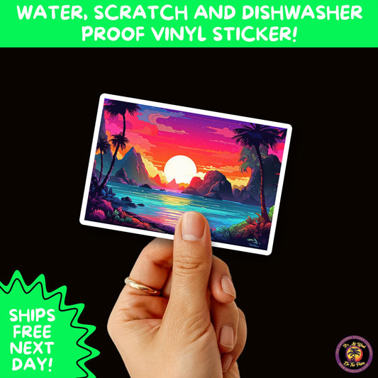 PSYCHEDELIC ART STICKERS | Trippy Groovy Vinyl Decals for Journals, Water Bottles, Laptops, Hippie Aesthetic Stickers for Vibe Lovers