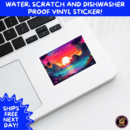 PSYCHEDELIC ART STICKERS | Trippy Groovy Vinyl Decals for Journals, Water Bottles, Laptops, Hippie Aesthetic Stickers for Vibe Lovers