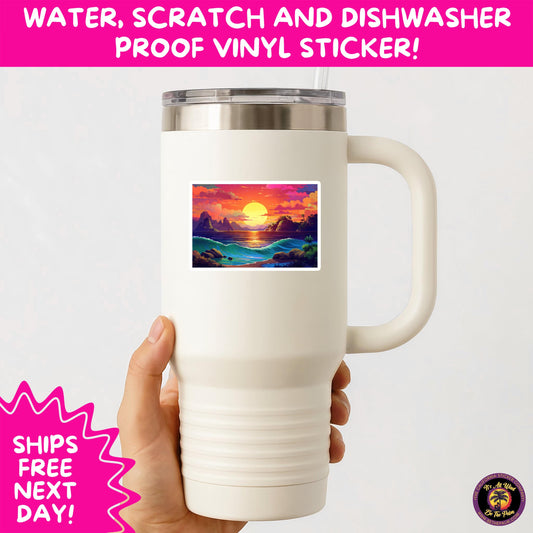 PSYCHEDELIC ART STICKERS | Trippy Groovy Vinyl Decals for Journals, Water Bottles, Laptops, Hippie Aesthetic Stickers for Vibe Lovers