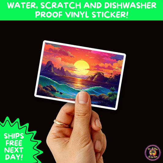 PSYCHEDELIC ART STICKERS | Trippy Groovy Vinyl Decals for Journals, Water Bottles, Laptops, Hippie Aesthetic Stickers for Vibe Lovers