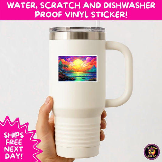 PSYCHEDELIC ART STICKERS | Trippy Groovy Vinyl Decals for Journals, Water Bottles, Laptops, Hippie Aesthetic Stickers for Vibe Lovers