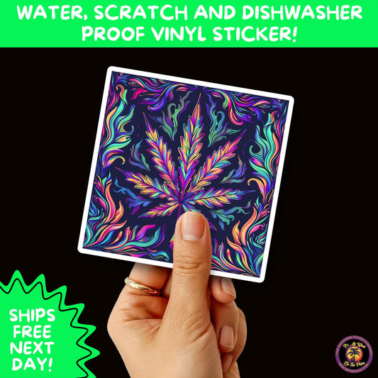 PSYCHEDELIC ART STICKERS | Trippy Groovy Vinyl Decals for Journals, Water Bottles, Laptops, Hippie Aesthetic Stickers for Vibe Lovers