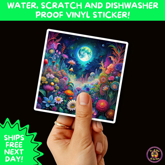 PSYCHEDELIC ART STICKERS | Trippy Groovy Vinyl Decals for Journals, Water Bottles, Laptops, Hippie Aesthetic Stickers for Vibe Lovers