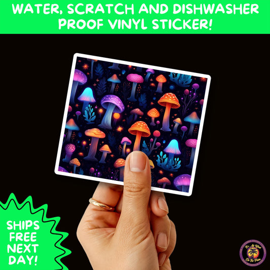 PSYCHEDELIC ART STICKERS | Trippy Groovy Vinyl Decals for Journals, Water Bottles, Laptops, Hippie Aesthetic Stickers for Vibe Lovers