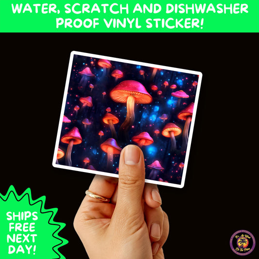 PSYCHEDELIC ART STICKERS | Trippy Groovy Vinyl Decals for Journals, Water Bottles, Laptops, Hippie Aesthetic Stickers for Vibe Lovers