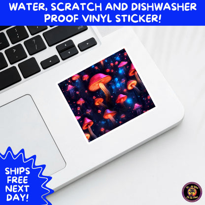 PSYCHEDELIC ART STICKERS | Trippy Groovy Vinyl Decals for Journals, Water Bottles, Laptops, Hippie Aesthetic Stickers for Vibe Lovers