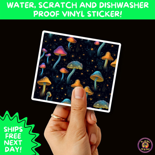 PSYCHEDELIC ART STICKERS | Trippy Groovy Vinyl Decals for Journals, Water Bottles, Laptops, Hippie Aesthetic Stickers for Vibe Lovers