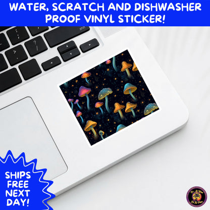PSYCHEDELIC ART STICKERS | Trippy Groovy Vinyl Decals for Journals, Water Bottles, Laptops, Hippie Aesthetic Stickers for Vibe Lovers