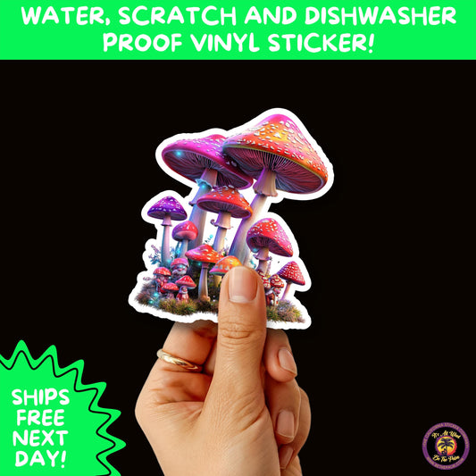 PSYCHEDELIC ART STICKERS | Trippy Groovy Vinyl Decals for Journals, Water Bottles, Laptops, Hippie Aesthetic Stickers for Vibe Lovers