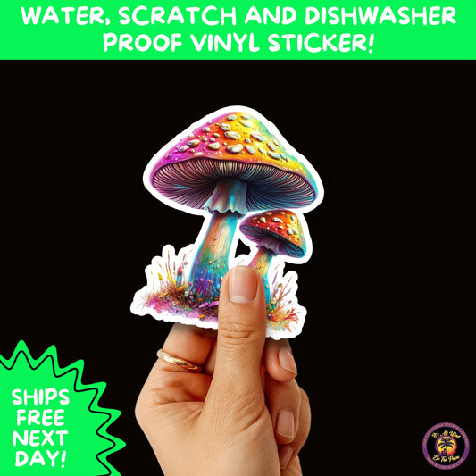 PSYCHEDELIC ART STICKERS | Trippy Groovy Vinyl Decals for Journals, Water Bottles, Laptops, Hippie Aesthetic Stickers for Vibe Lovers