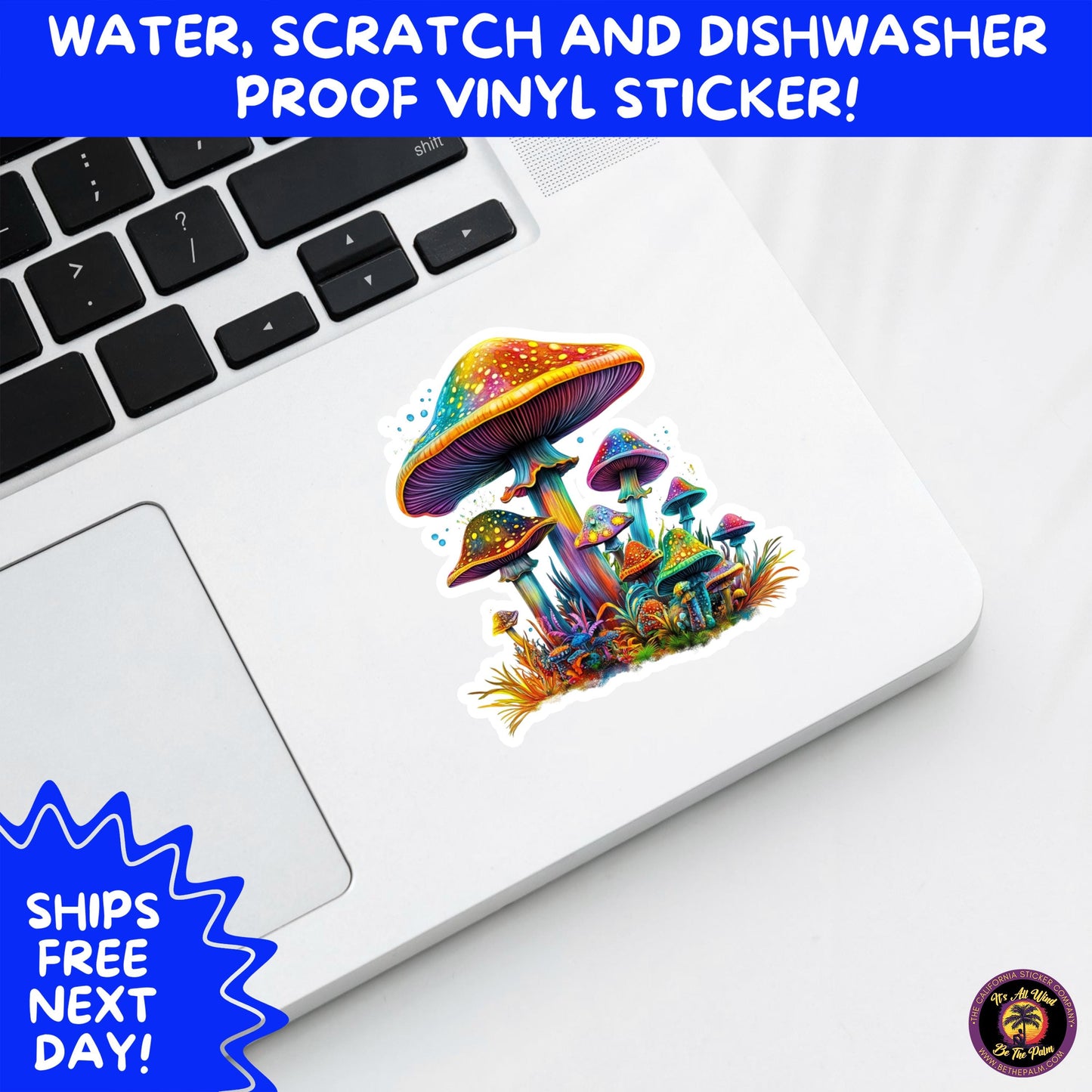 PSYCHEDELIC ART STICKERS | Trippy Groovy Vinyl Decals for Journals, Water Bottles, Laptops, Hippie Aesthetic Stickers for Vibe Lovers
