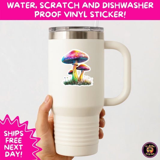 PSYCHEDELIC ART STICKERS | Trippy Groovy Vinyl Decals for Journals, Water Bottles, Laptops, Hippie Aesthetic Stickers for Vibe Lovers