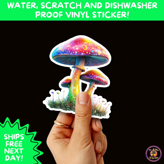 PSYCHEDELIC ART STICKERS | Trippy Groovy Vinyl Decals for Journals, Water Bottles, Laptops, Hippie Aesthetic Stickers for Vibe Lovers