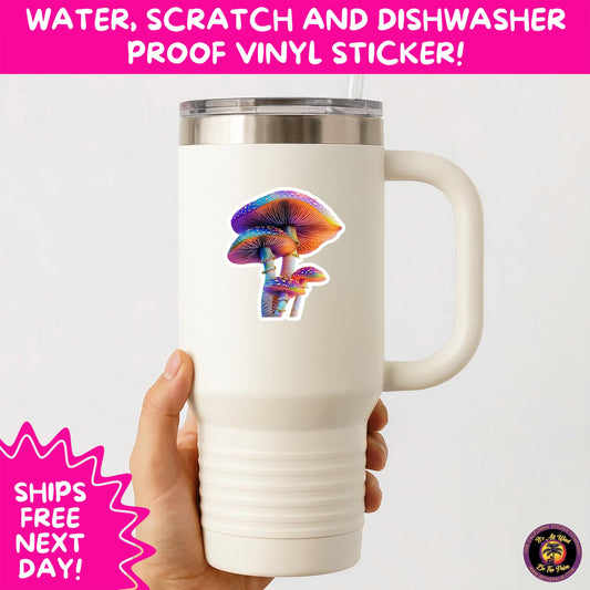PSYCHEDELIC ART STICKERS | Trippy Groovy Vinyl Decals for Journals, Water Bottles, Laptops, Hippie Aesthetic Stickers for Vibe Lovers