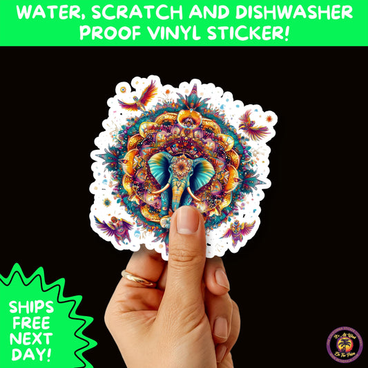 PSYCHEDELIC ART STICKERS | Trippy Groovy Vinyl Decals for Journals, Water Bottles, Laptops, Hippie Aesthetic Stickers for Vibe Lovers