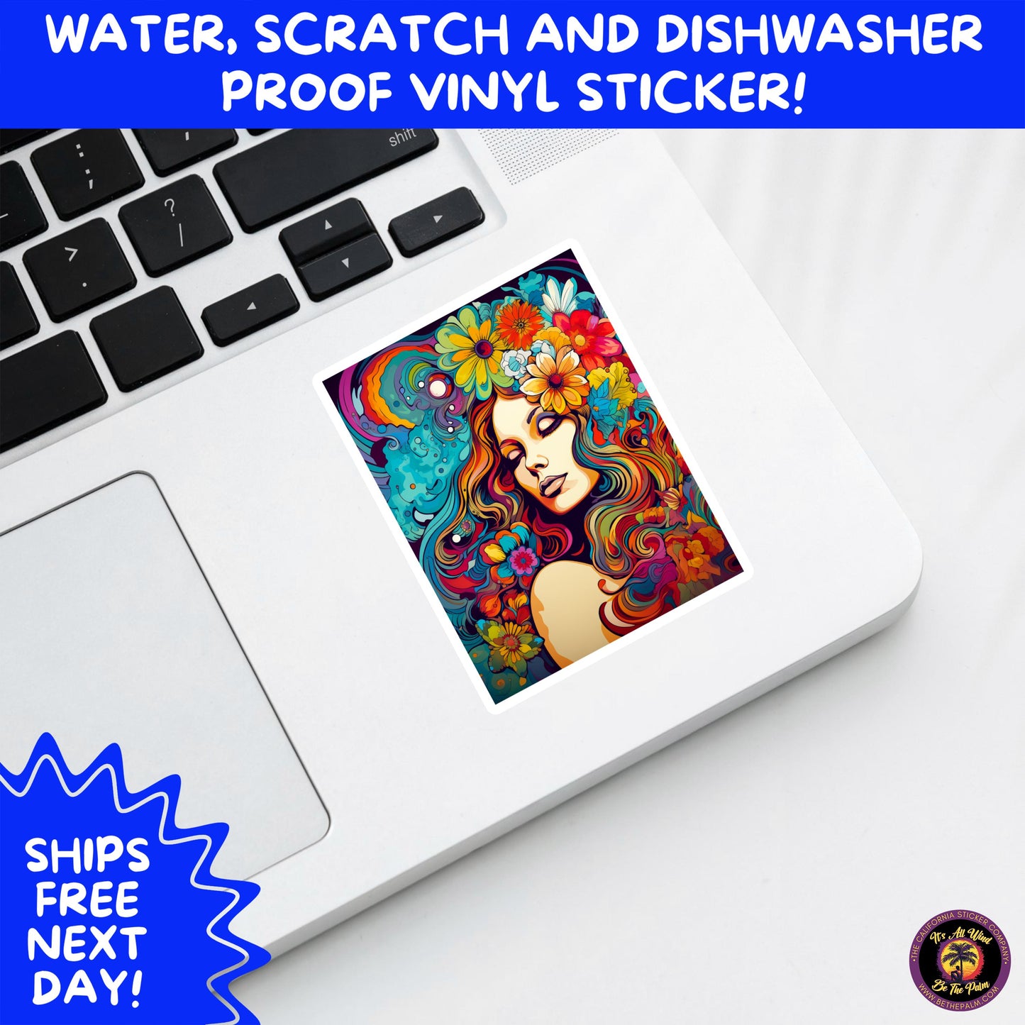 PSYCHEDELIC ART STICKERS | Trippy Groovy Vinyl Decals for Journals, Water Bottles, Laptops, Hippie Aesthetic Stickers for Vibe Lovers