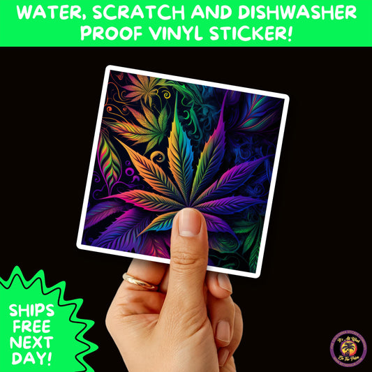 PSYCHEDELIC ART STICKERS | Trippy Groovy Vinyl Decals for Journals, Water Bottles, Laptops, Hippie Aesthetic Stickers for Vibe Lovers