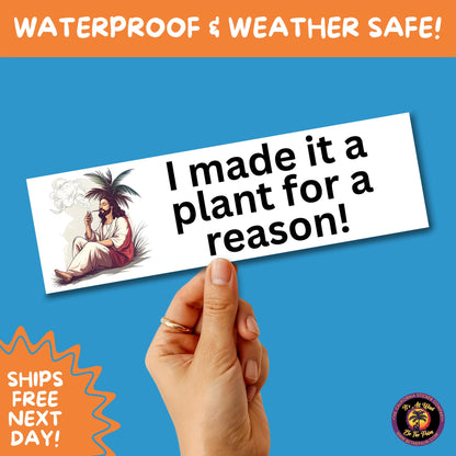 BUMPER STICKER | Funny Vinyl Decals for Cars Trucks Laptops Durable Waterproof Outdoor Sticker Gift for Drivers and Road Trips