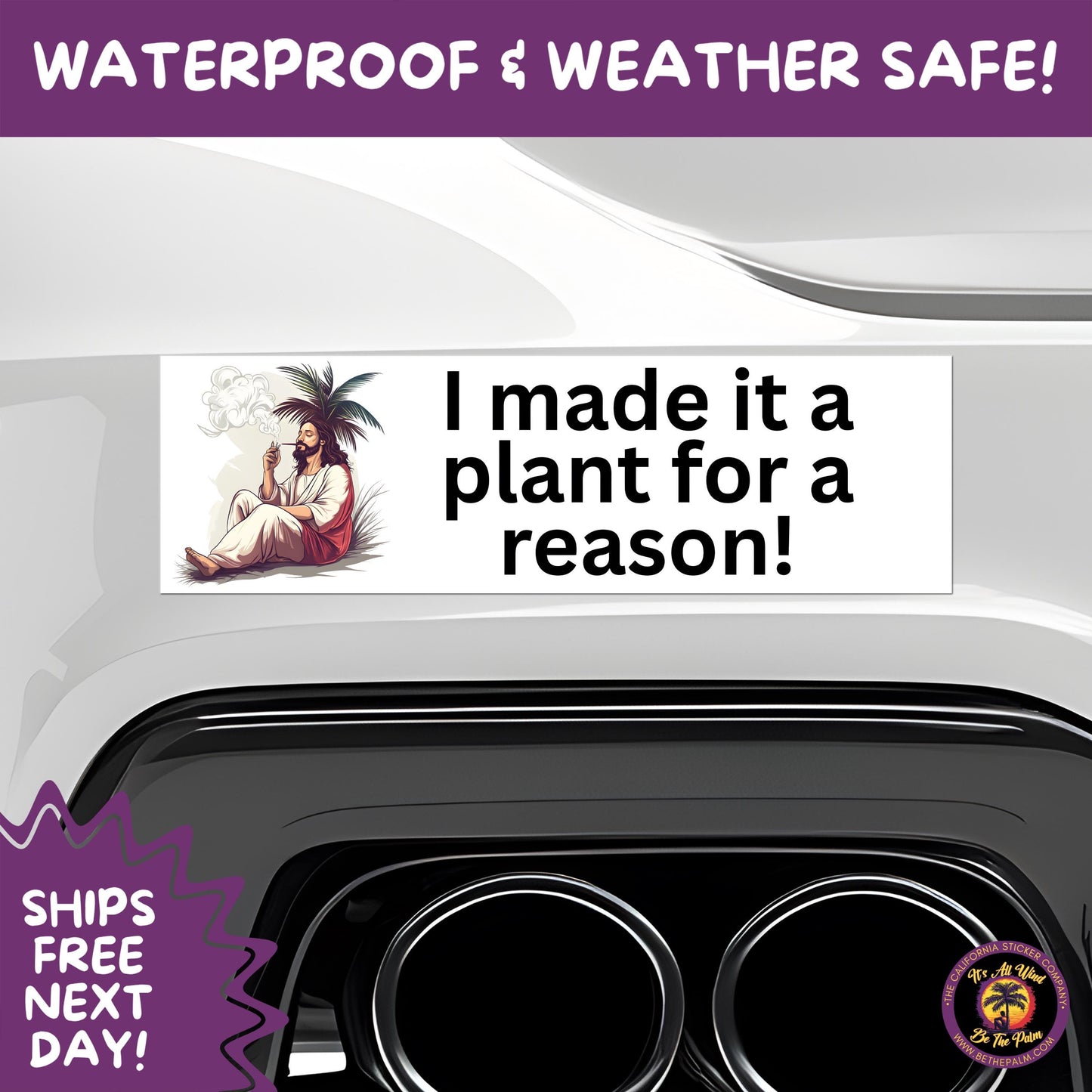 BUMPER STICKER | Funny Vinyl Decals for Cars Trucks Laptops Durable Waterproof Outdoor Sticker Gift for Drivers and Road Trips