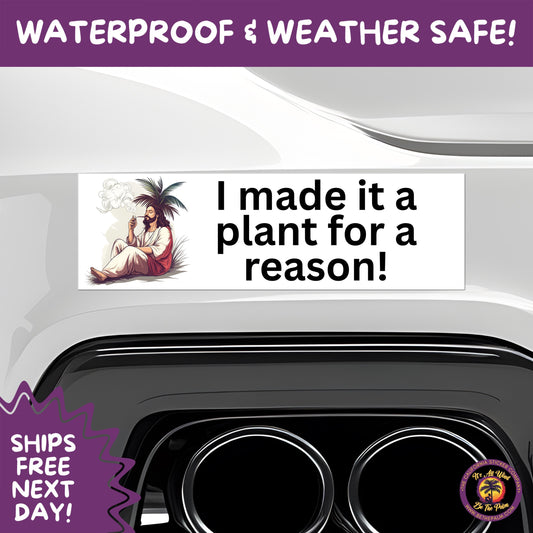 BUMPER STICKER | Funny Vinyl Decals for Cars Trucks Laptops Durable Waterproof Outdoor Sticker Gift for Drivers and Road Trips