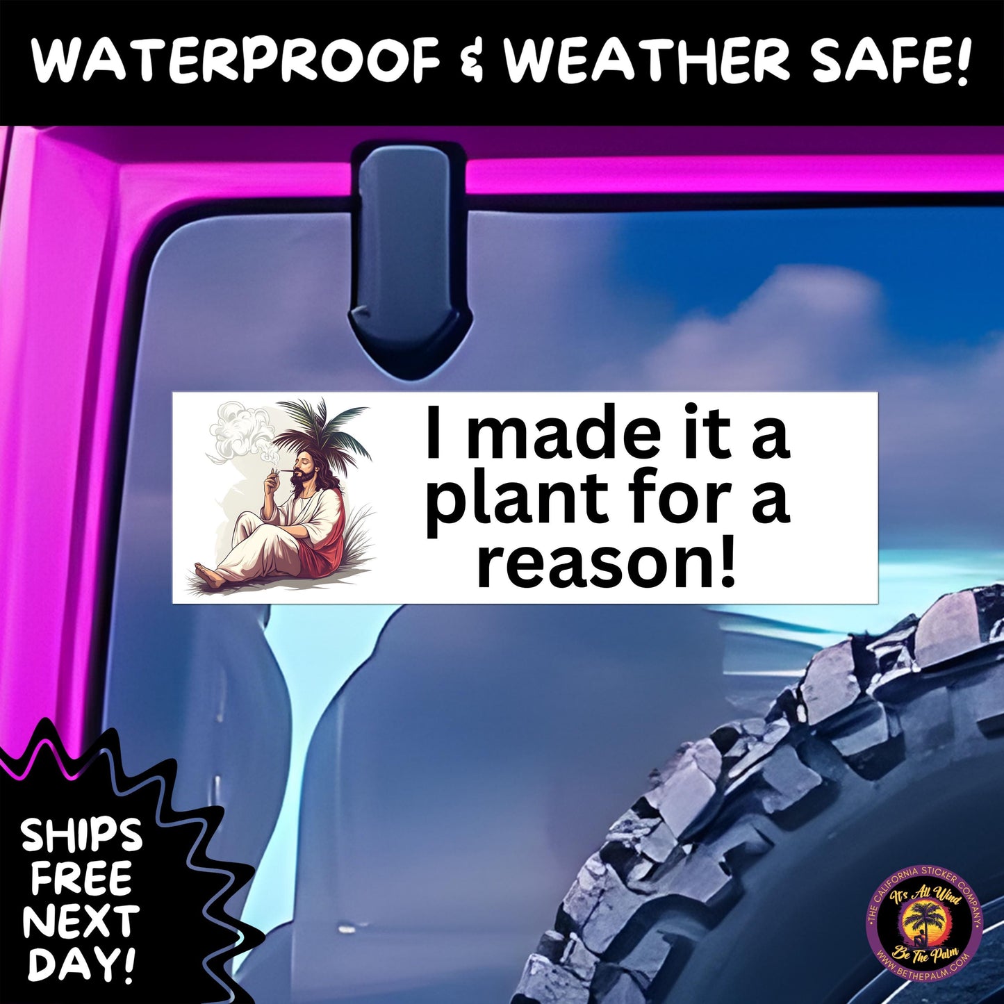 BUMPER STICKER | Funny Vinyl Decals for Cars Trucks Laptops Durable Waterproof Outdoor Sticker Gift for Drivers and Road Trips