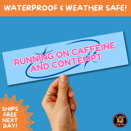 BUMPER STICKER | Funny Vinyl Decals for Cars Trucks Laptops Durable Waterproof Outdoor Sticker Gift for Drivers and Road Trips