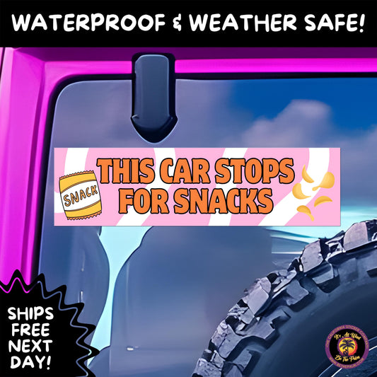 BUMPER STICKER | Funny Vinyl Decals for Cars Trucks Laptops Durable Waterproof Outdoor Sticker Gift for Drivers and Road Trips