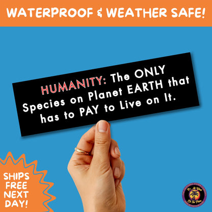 BUMPER STICKER | Funny Vinyl Decals for Cars Trucks Laptops Durable Waterproof Outdoor Sticker Gift for Drivers and Road Trips