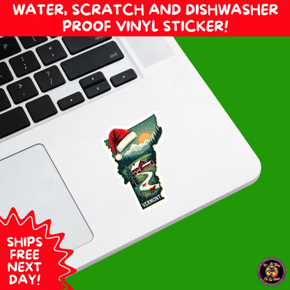 CHRISTMAS STICKER PACK | Festive Holiday Decor Vinyl Stickers Perfect for Journals Gifts Planners Stocking Stuffers Winter for Vermont