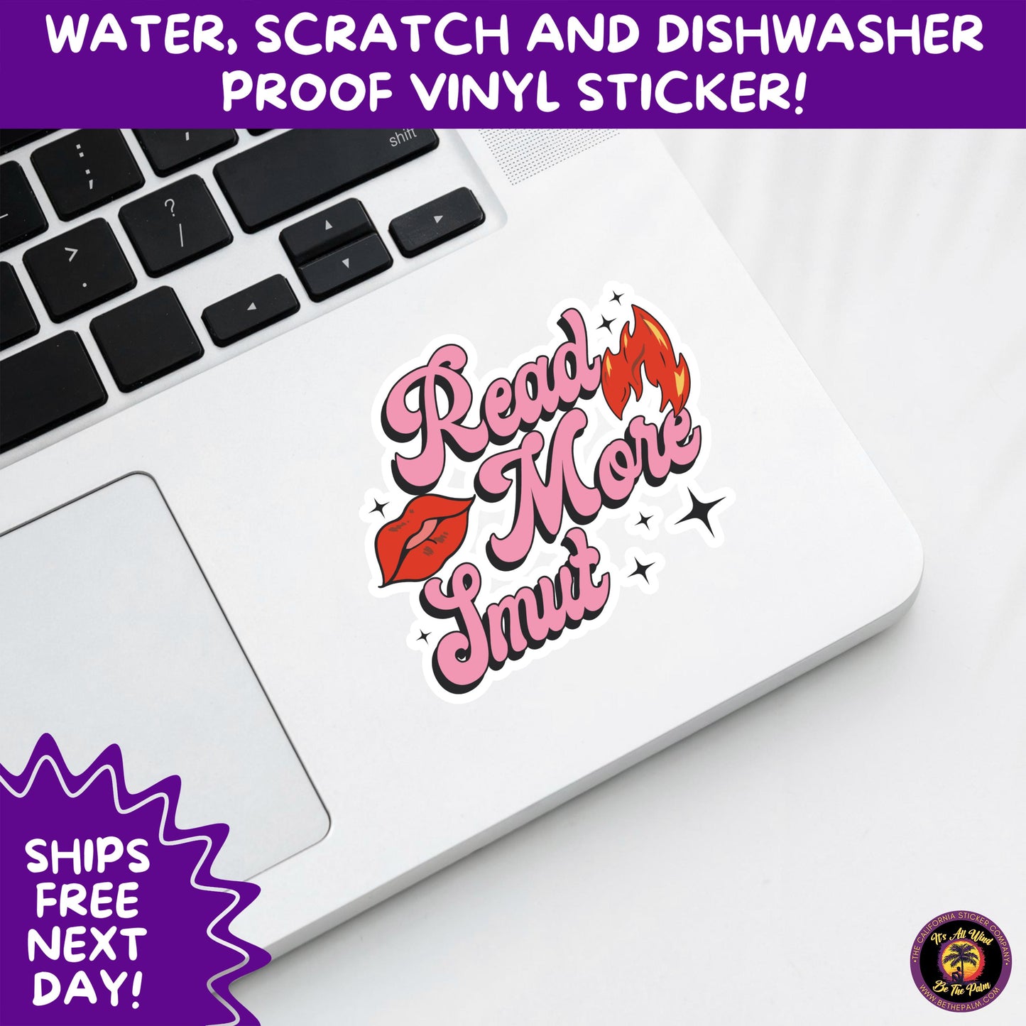 SMUT BOOK LOVER | Stickers – Funny Romance Sticker Pack for Readers, Booktok Gifts, Steamy Books, Kindle Accessories, Waterproof Vinyl