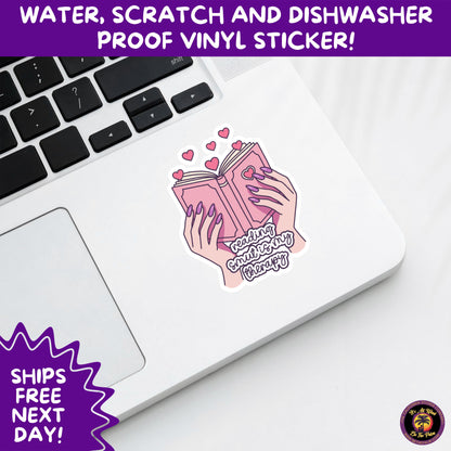 SMUT BOOK LOVER | Stickers – Funny Romance Sticker Pack for Readers, Booktok Gifts, Steamy Books, Kindle Accessories, Waterproof Vinyl