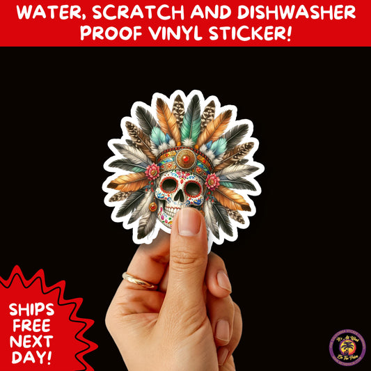 SUGAR SKULL STICKERS Day of the Dead Aesthetic Sticker Pack for Journals Laptops Water Bottles Halloween Decor and Spooky Season Gifts