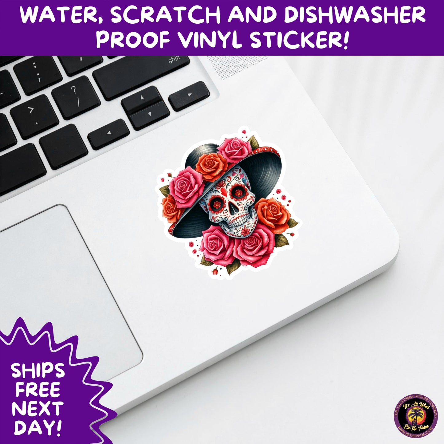 SUGAR SKULL STICKERS Day of the Dead Aesthetic Sticker Pack for Journals Laptops Water Bottles Halloween Decor and Spooky Season Gifts
