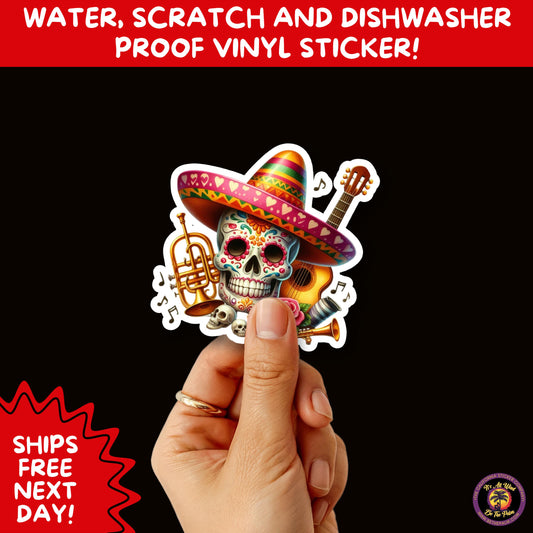 SUGAR SKULL STICKERS Day of the Dead Aesthetic Sticker Pack for Journals Laptops Water Bottles Halloween Decor and Spooky Season Gifts