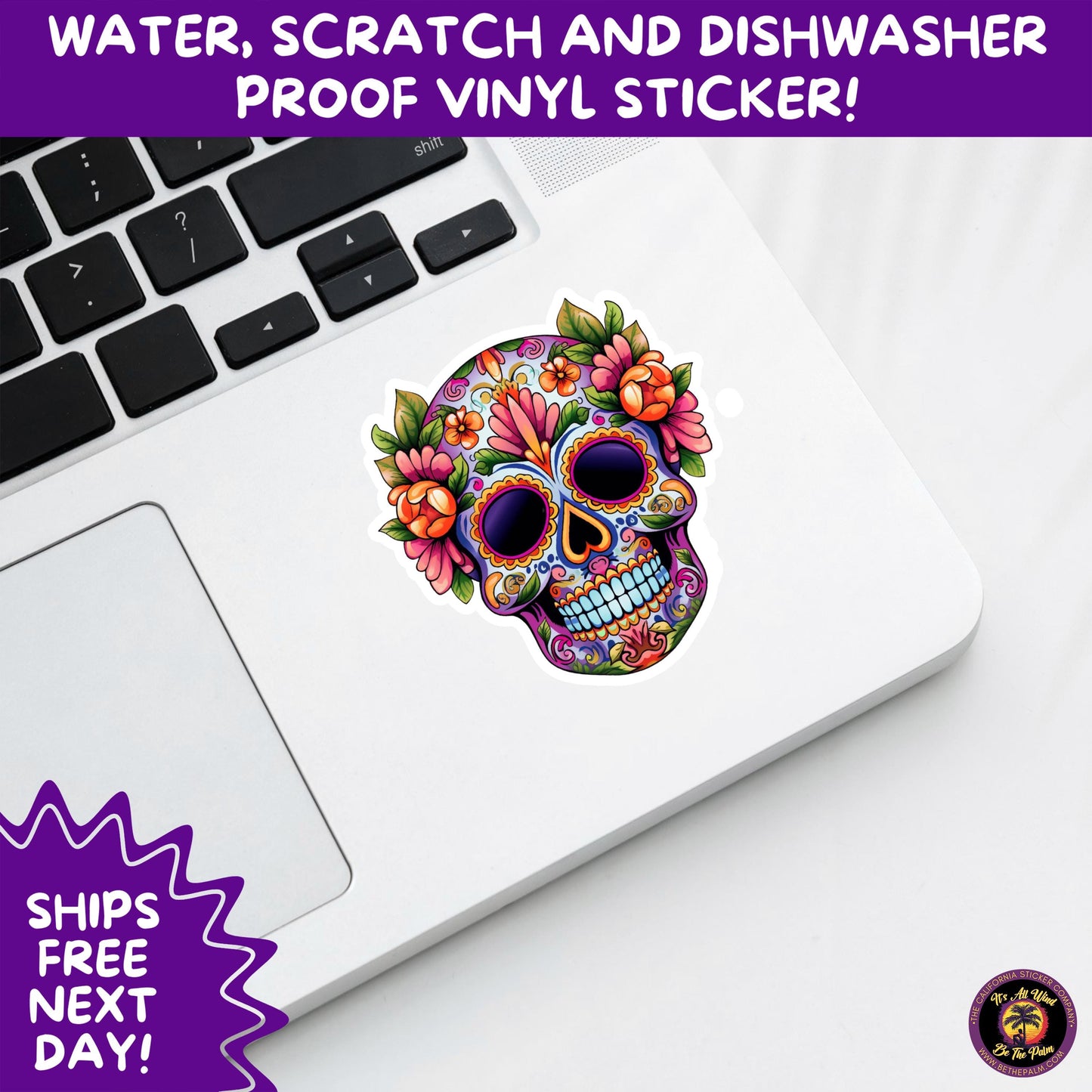 SUGAR SKULL STICKERS Day of the Dead Aesthetic Sticker Pack for Journals Laptops Water Bottles Halloween Decor and Spooky Season Gifts
