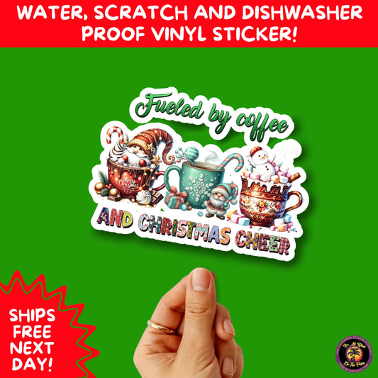 CHRISTMAS STICKER PACK | Festive Holiday Decor Vinyl Stickers Perfect for Journals Gifts Planners Stocking Stuffers Winter for coffee lovers